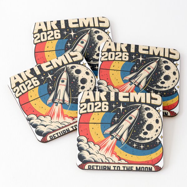 Item preview, Artemis 2026: Return to the Moon Vintage Retro Rocket Space Graphic designed and sold by ZayCreates.