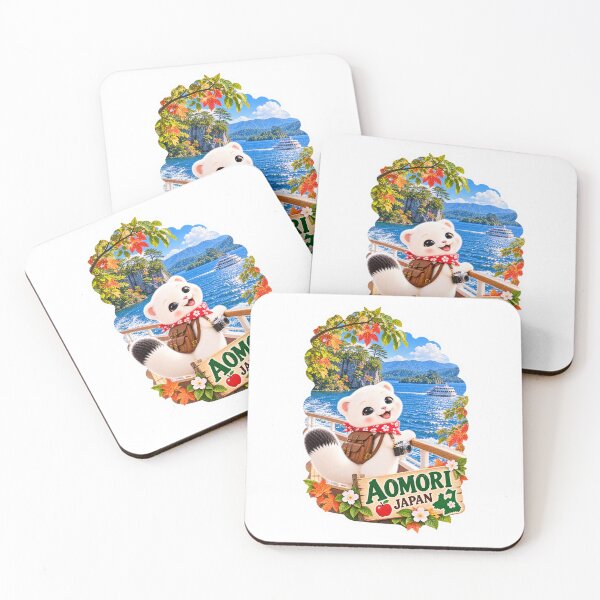 Item preview, Lake Towada Adventure with Mofu – Aomori Japan Travel Sticker designed and sold by aoisora-kiki55.
