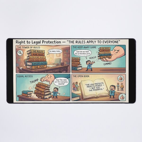 Item preview, Legal protection for all – a comic about equality before the law designed and sold by Mianku | Für das Leben.