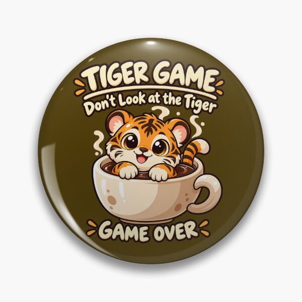 Item preview, Funny Tiger Game Cute Kawaii Tiger Humor designed and sold by WartonnoArt.