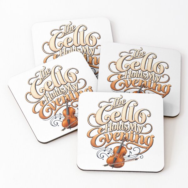 Item preview, Cello Evening Copper Cream Musical Letter Art designed and sold by Bikivuno.