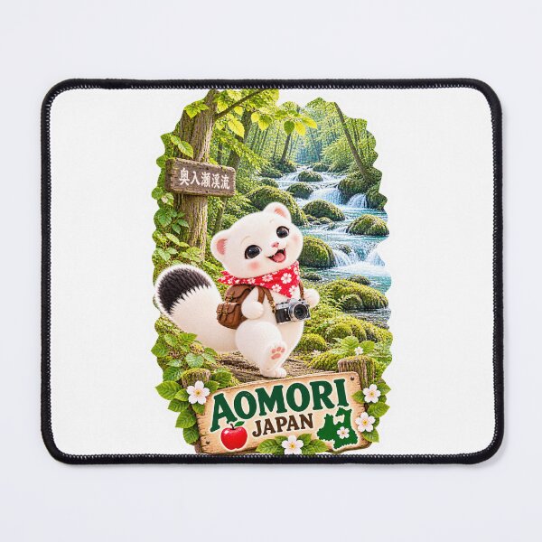 Item preview, Mofu at Aomori Nebuta Festival – Cute Japan Matsuri Travel Sticker designed and sold by aoisora-kiki55.