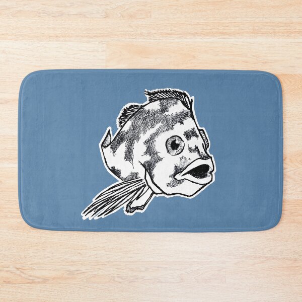 Item preview, Curious Fish | Ink Fish Illustration | Ocean Wildlife Art designed and sold by Half Mess.