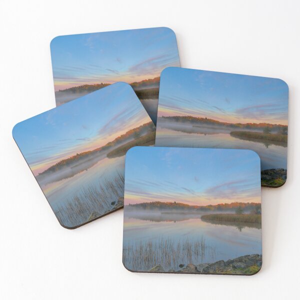 Item preview, Serene Misty Lake at Sunrise designed and sold by Veikko  Suikkanen.