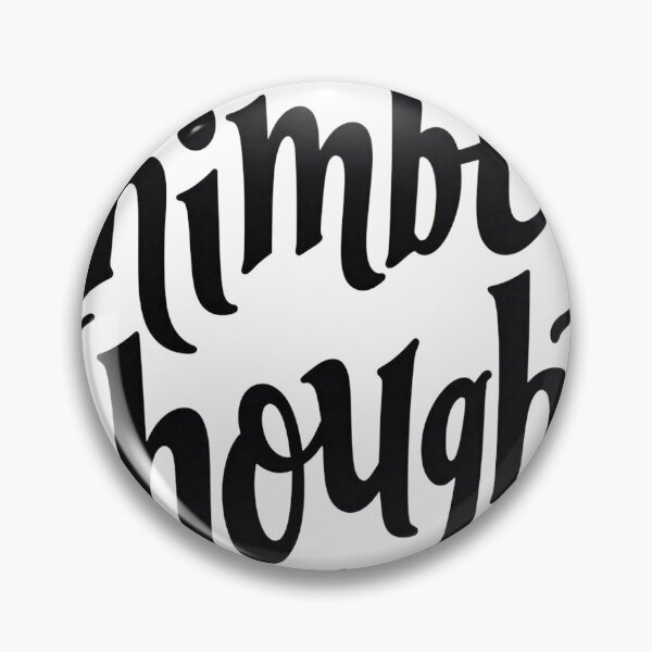Artikelvorschau, Thimble Thoughts | Bold Black Ink Lettering Design entworfen und verkauft von Qubivibe.