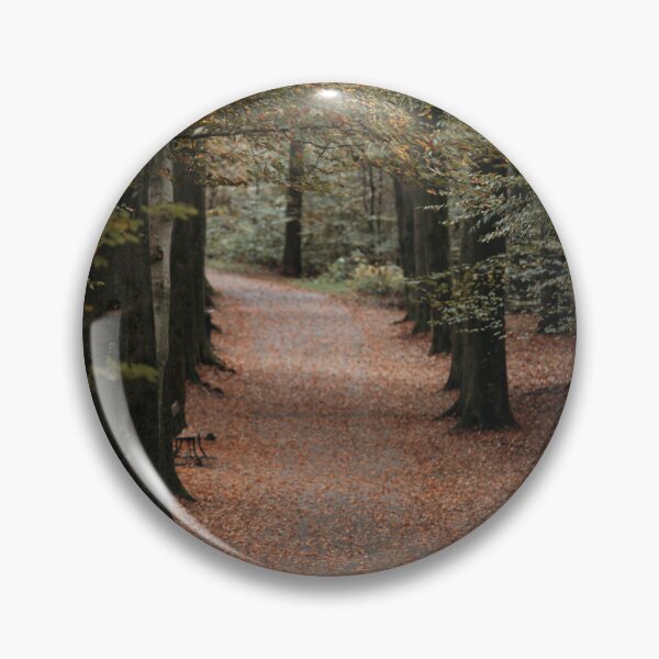 Item preview, Walking Dog on Autumn Forest Path Covered in Leaves designed and sold by Drinney.