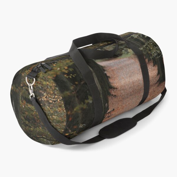 Item preview, Walking Dog on Autumn Forest Path Covered in Leaves designed and sold by Drinney.
