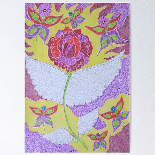 Item preview, The flying rose designed and sold by Anna-Art-Studio.