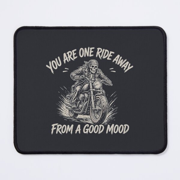 Item preview, Motorcyle Skeleton You Are One Ride Away designed and sold by CreepyCornerArt.