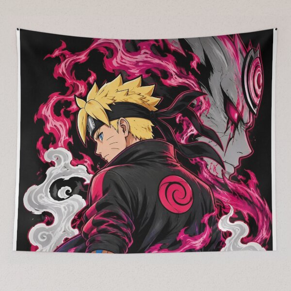Item preview, Dark Shinobi Warrior Anime Ninja – Pink Chakra Dragon Samurai Aesthetic designed and sold by Dyan4.