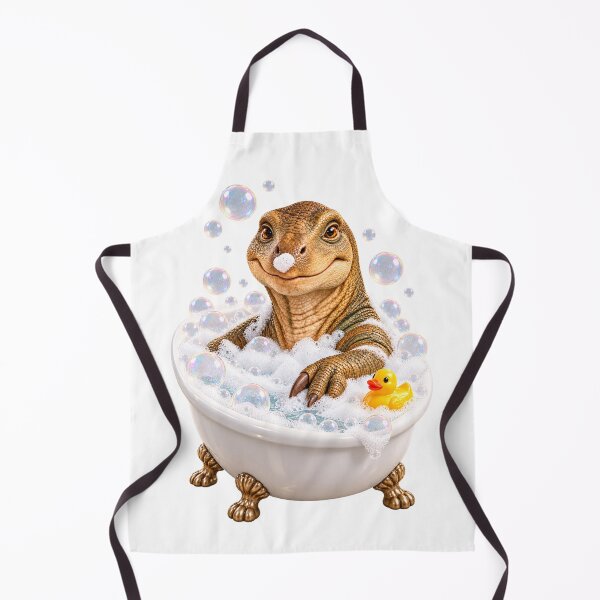 Item preview, Smiling Iguanodon Bubble Bath designed and sold by Sillytoe.
