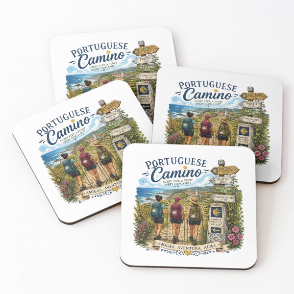 Item preview, Ladies hiking the Portuguese Camino designed and sold by EatSleepNinja.