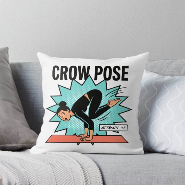 Item preview, Yoga Pose Humor: Crow Pose Fail, Pop Art Comic designed and sold by Osmose-Studio.