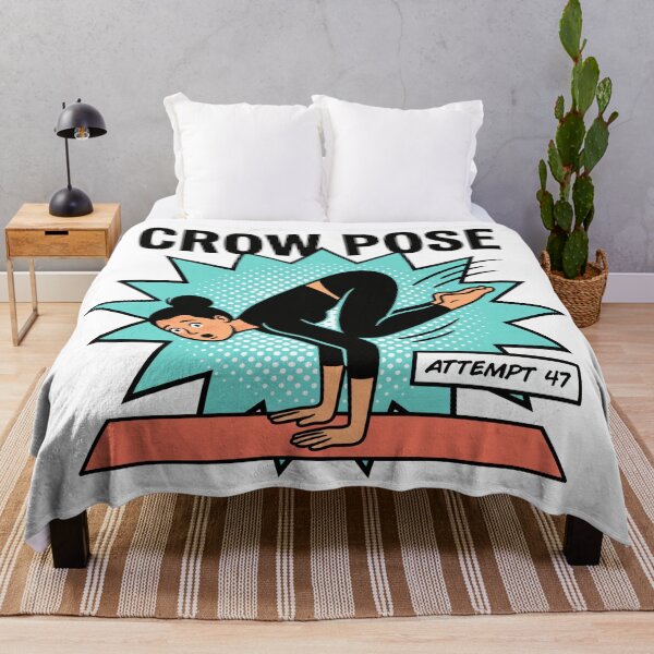 Item preview, Yoga Pose Humor: Crow Pose Fail, Pop Art Comic designed and sold by Osmose-Studio.