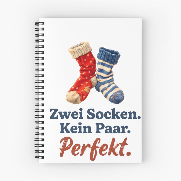Item preview, Two socks. Not a pair. Perfect. – Colorful socks (German saying) designed and sold by style-dk.
