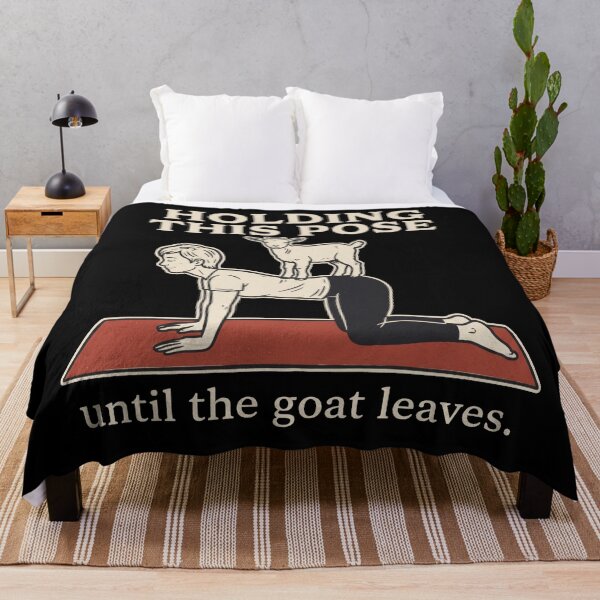 Item preview, Funny Goat Yoga: Holding This Pose Until It Leaves designed and sold by Osmose-Studio.