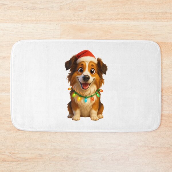 Item preview, Happy Scotch Collie Christmas designed and sold by Sillytoe.