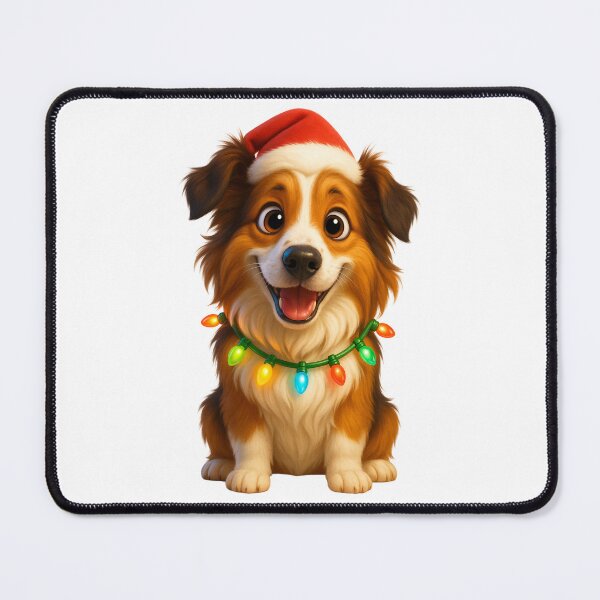 Item preview, Happy Scotch Collie Christmas designed and sold by Sillytoe.