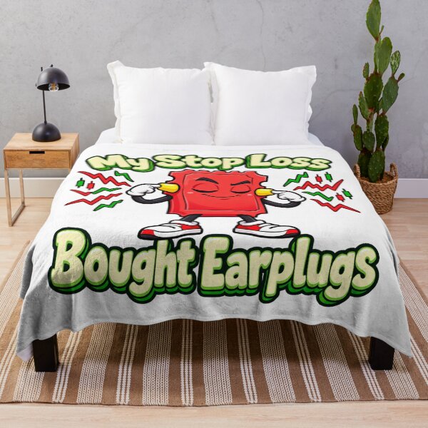 Item preview, Stop Loss Earplugs Funny Trading Ticket Design designed and sold by Bikivuno.