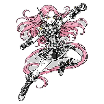 Imagen de la obra Mizi Bold Comic Inks Sticker - Alien Stage Fan Art de Lesley D