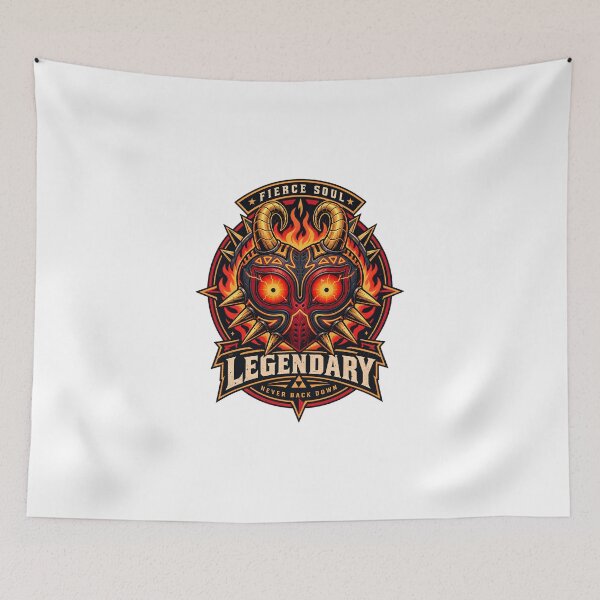 Item preview, Fierce Soul Legendary Demon Mask Emblem designed and sold by ZayCreates.