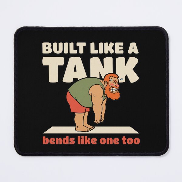 Item preview, Funny Yoga for Men: Strongman Can't Touch His Toes designed and sold by Osmose-Studio.