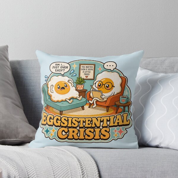 Artikelvorschau, Eggsistential Crisis entworfen und verkauft von Rosie's Wildflower Boutique.