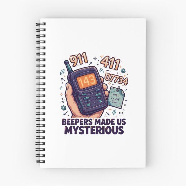 Aperçu de l'œuvre Beepers Made Us Mysterious Funny Boomer Shirt créée et vendue par Hearth & Hue.
