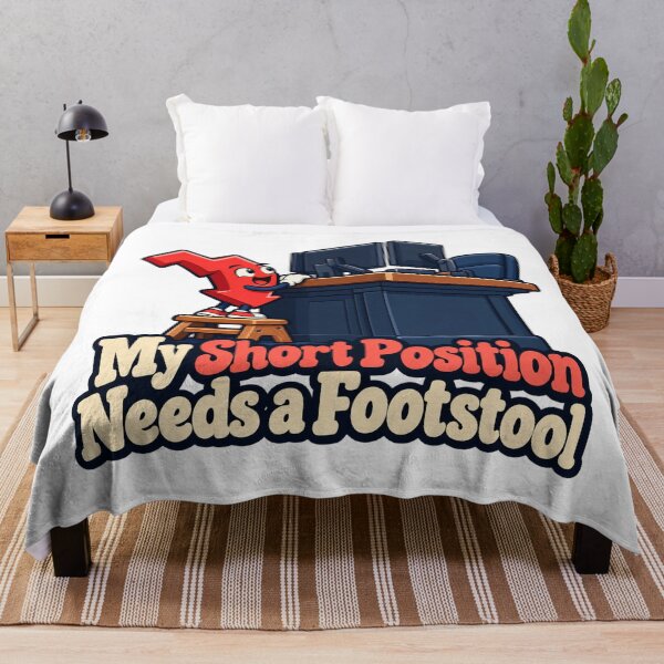 Artikelvorschau, Short Position Footstool Funny Trading Cartoon entworfen und verkauft von Bikivuno.