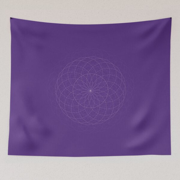 Artikelvorschau, Minimalistisches violettes Mandala der heiligen Geometrie entworfen und verkauft von tryandplay.