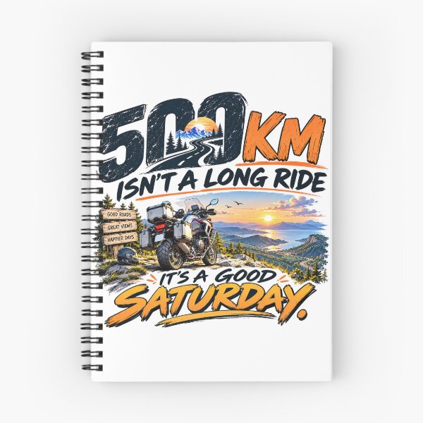 Item preview, 500 KM Isn’t a Long Ride – Motorcycle Touring Design designed and sold by One More Pass.