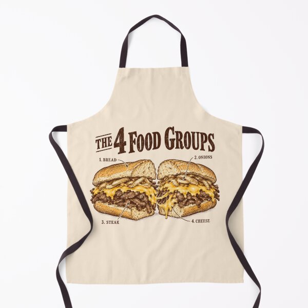 Item preview, Philly Cheesesteak Four Food Groups Anatomy Tee designed and sold by Yellowriversss.