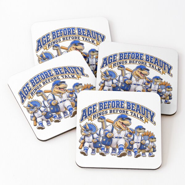 Item preview, Age Before Beauty Baseball Dinosaurs designed and sold by BeHappyGoLucky.
