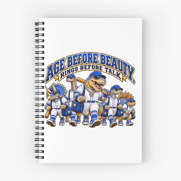 Item preview, Age Before Beauty Baseball Dinosaurs designed and sold by BeHappyGoLucky.