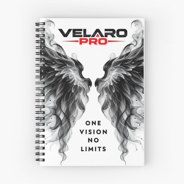 Aperçu de l'œuvre Graphisme Wings of Vision Noir Blanc Rouge VELARO PRO créée et vendue par Velaro Pro.