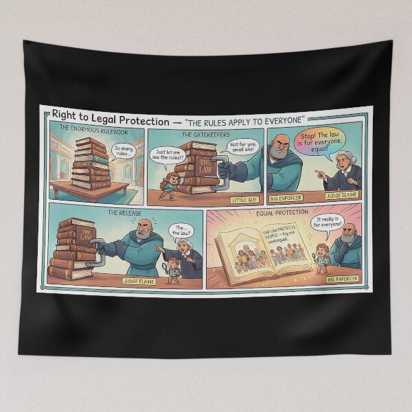 Item preview, Justice for all – equality before the law (comic) designed and sold by Mianku | Für das Leben.