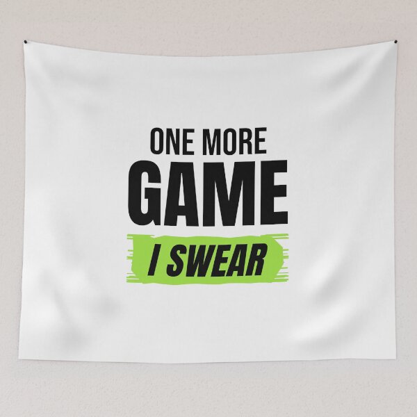 Item preview, One More Game I Swear Funny Gamer Gift designed and sold by Mrali9914.