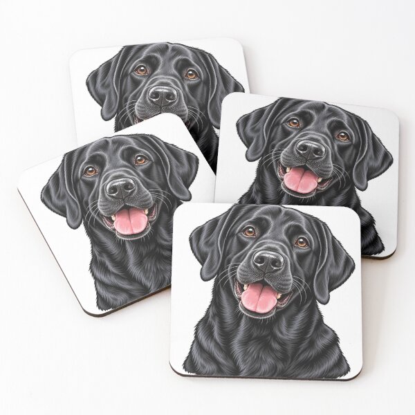 Item preview, Black Labrador portrait  designed and sold by designbywhacky.