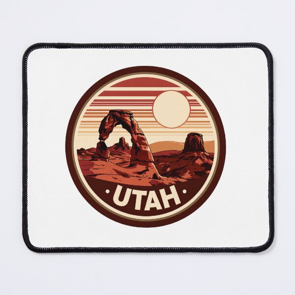 Item preview, Utah Delicate Arch Vintage Badge designed and sold by Stupid Shirts.