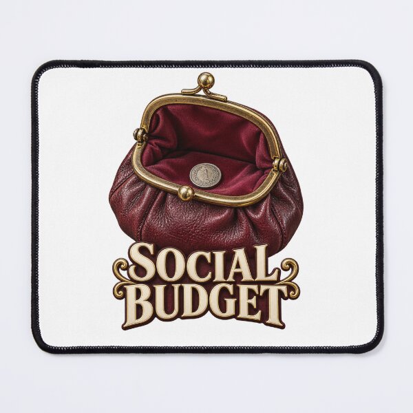 Item preview, Social Budget Empty Purse designed and sold by TrendTribeTP.