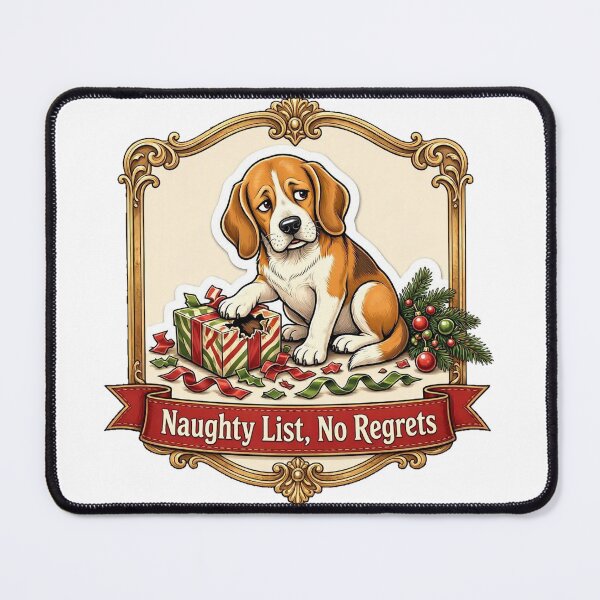 Item preview, Naughty List, No Regrets designed and sold by DogTiredbyPeter.