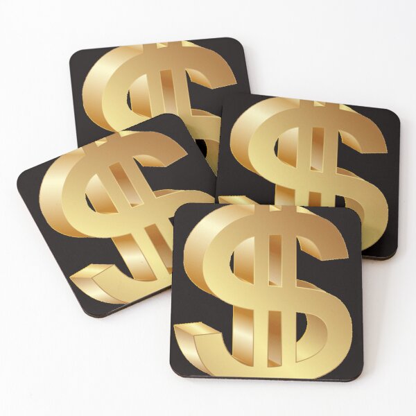 Item preview, gold dollar sign logo designed and sold by VWscout2.