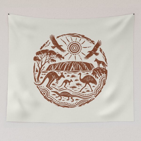 Item preview, Australian Outback Wildlife Badge – Vintage Australia Wildlife Nature Graphic designed and sold by JonelCrafts.