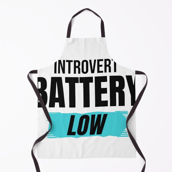 Item preview, Introvert Battery Low Funny Introvert Quote designed and sold by Mrali9914.
