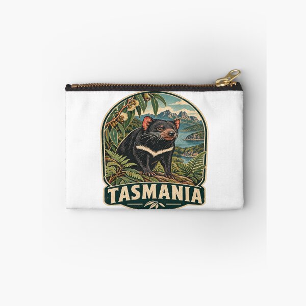 Item preview, Tasmanian Devil Australia Vintage Wildlife Badge Design designed and sold by Globalcitytees.