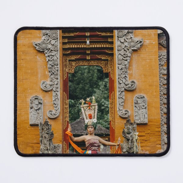 Item preview, Traditional Balinese Dancer in Front of Ancient Temple designed and sold by Drinney.