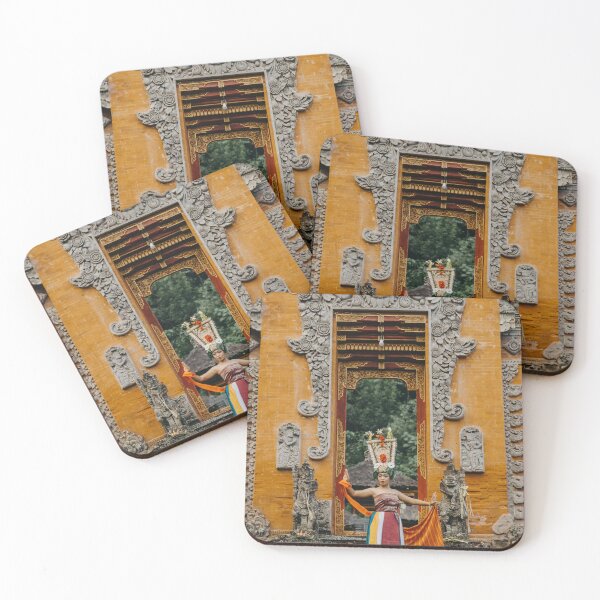 Item preview, Traditional Balinese Dancer in Front of Ancient Temple designed and sold by Drinney.