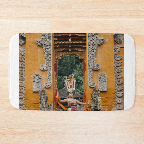 Item preview, Traditional Balinese Dancer in Front of Ancient Temple designed and sold by Drinney.