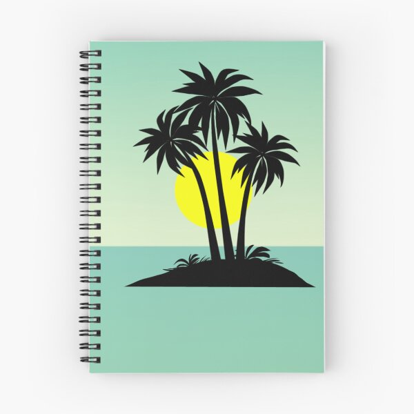 Item preview, Minimalist Tropical Palm Tree Island Sunset designed and sold by Mouni1309.