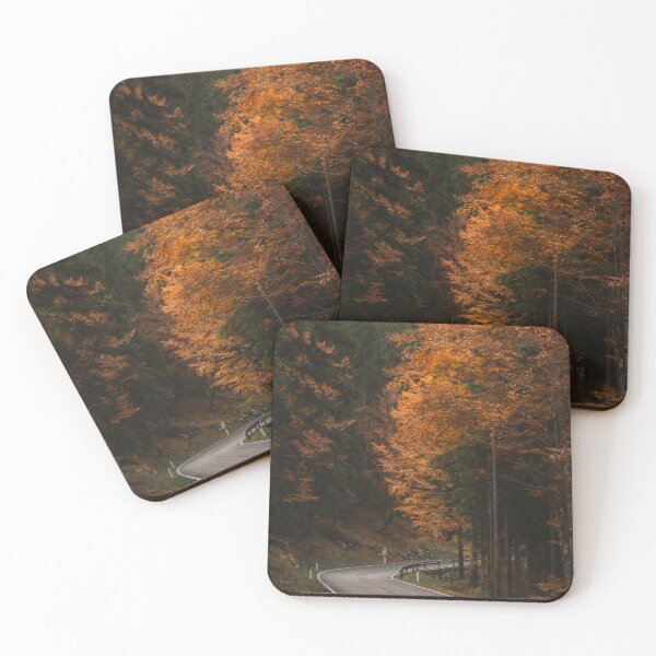 Item preview, Winding Road Through Autumn Mountain Forest designed and sold by Drinney.